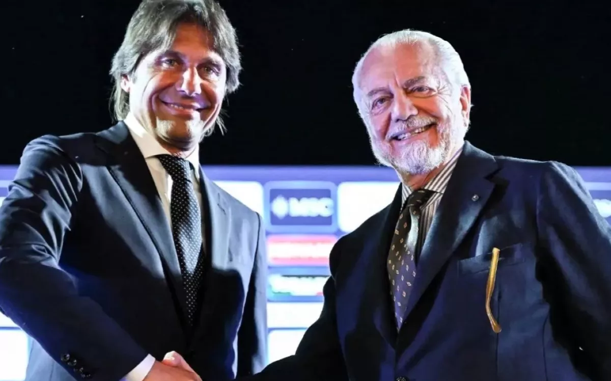 Grazie al Calcio - Napoli, oltre Parma: Conte e le parole di De Laurentiis 1 Antonio Conte e Aurelio De Laurentiis